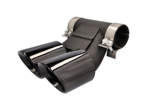 DesignTek Exhaust tail pipes black finish for Porsche 982 / 982C - 982251187H, 982251187N, 982251187L, 982251187R, 982251187G, 982251187J, 982251187Q, 982251187K, 982251187P