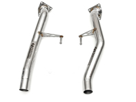 Exhaust Catalytic Converter Bypass Pipes. Porsche Cayenne S / GTS - 95511302340, 955113023EX, 95511302440, 955113024DX