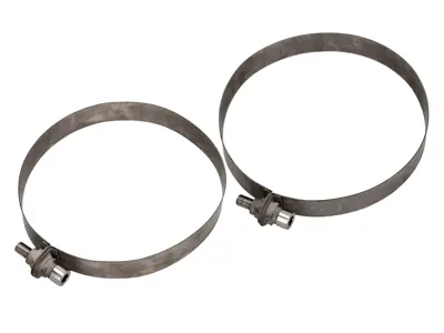 Titanium Exhaust retaining strap set. Porsche 911 1984-89 - 93011117500, 93011115900