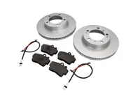 FRONT Brake Pads and Brake Disc Package. Porsche Boxster 986 2.5L / 2.7L 1997-04 - 98735193903, 98635140105, 99661236501
