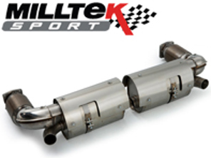 Sports Exhaust Muffler / Silencer Rear box (100 cell). Porsche 996 Turbo  MILLTEK SPORT