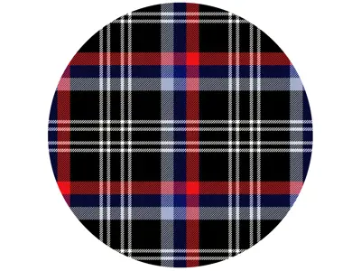 SOLM (Motorsport) polyviscose tartan fabric, inspiration: BMW 'M' Division cars