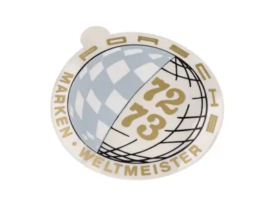 Sticker Markenweltmeister 72,73  Window Sticker - 91170110304