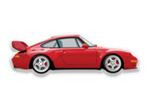 PORSCHE 993 RS. Shaped Plexiglass