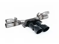Milltek Sports Rear Silencer Bypass, GT-100 Cerakote Black Trims. Porsche 991.2 GT3 / GT3 RS 2018-20 - 99711102792, 99711102799, 99711102790 - SSXPO196