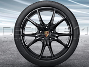 20' 'Carrera S' BLACK Alloy Wheels & Tyres Original Porsche for 718 Boxster/Cayman - 98204460206