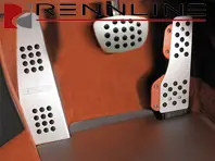 Rennline Aluminium 3 Piece Pedal Set Rubber Grip. Porsche 944/924/968 TIPTRONIC - P716299, P71.62.99