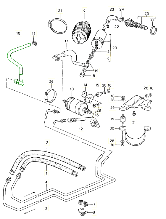 Buy Porsche 968 (19921995) Fuel Lines & Breather Hoses Design 911