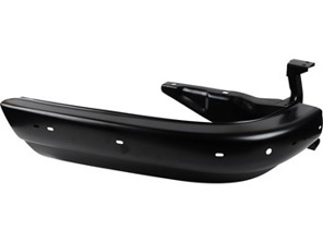 Rear bumper left corner, without cut out for exhaust pipe. Porsche 1963-68 - 1684400870, 591087-1, 591087, 90150502120GRV, 90150502120 - 1684400870