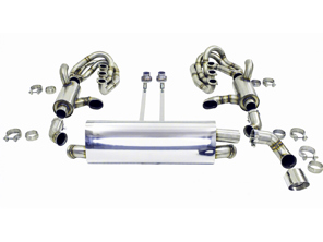 CARGRAPHIC GT Sport Exhaust System with heating and ID42 GT manifolds Porsche 964 Carrera 2/4/RS - 96411104504, 96411104605, 96411104502, 96421103905, 96421103932, 96421104004