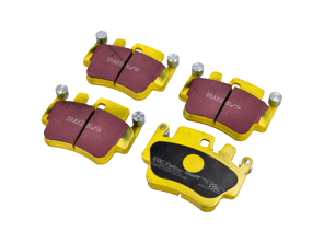 EBC YELLOW Brake Pads 'Fast Road'. Porsche 996 / 986 Boxster - 99635294903, 99635294902, 99635294904 - DP41514C, E2405, T5104