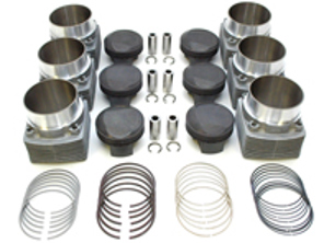 Piston & Cylinder Engine Set. Porsche 930 TURBO 3.0L to 3.2L (1976 - 1977) - PS98-016, PP98-016, PC98-001