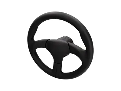 Sports steering wheel without airbag Black with Black Stitching. Porsche 911 / 959 - 000043161108YR