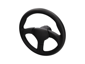 Sports steering wheel without airbag Black with Black Stitching. Porsche 911 / 959 - 000043161108YR