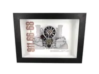 Engine 911 SWB model cutaway Porsche Art - Box framed 1:4 scale