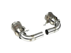 Fabspeed Sport Catalytic Converters With Muffler Adapter Only. Porsche 992 Carrera (2021+) - 992254400G, 992254400J, 992254450G, 992254450J - FS.POR.992.SCGT2C