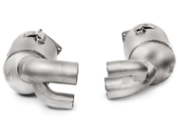 Akrapovic link pipe set w cat (SS) for Porsche 991.2 Carrera / S / 4 / 4S / GTS 2017>> - 9P1254400, 9P1254400X, 9P1254450, 9P1254450X - L-PO/SS/1H