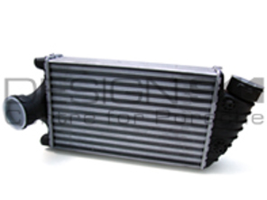 Radiator air inter cooler, Left side. Porsche 996 Turbo - 30442, 99611063970, 99611063971, 8ML 376 765-451