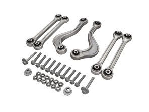 Rear upper outer and centre track control arm set. Porsche 970 Panamera 2010-16 - 97033104300, 97033104700, 99733121702, 99633121702, WHT007492, 97033121900, 99907285101, 99908444501