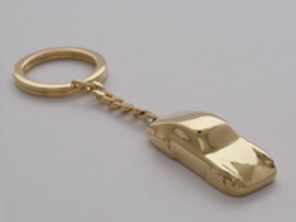 Jubilee (1993) solid silver & gold plated keyring