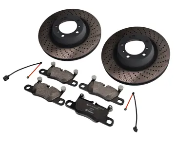 REAR Brake Pad And Brake Disc Package. Porsche 992.2 Carrera 2 3.0ltr - 992612601A, 992615602A