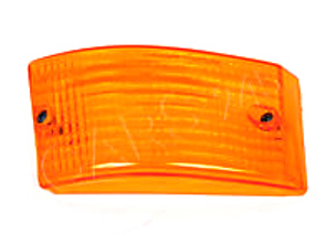 Indicator lens front, Amber. Porsche 924 / 944 / 944S - 477953161, 477953162