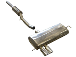 MILLTEK sport cat-back exhaust system, Resonated. Audi S3 1.8T quattro 8L