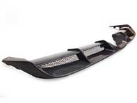 Rear bumper diffuser with mesh grills, carbon fiber. Porsche 981 Cayman GT4 - 981505511, 981505512, 981505811, 981505853801E0 - SF/C/981-505-511/512/811
