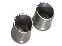 Exhaust brushed stainless steel tailpipe trim. Porsche 992 GT3 - 9GT251697B, 9GT251697G