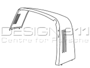 Targa B-pillar cross sover OUTER. Porsche 911 68-77 Targa - 591029, 1680602000, 90156501145