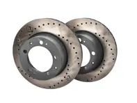 Brake Disc Rotor Front, Crossdrilled (PAIR). Porsche 964 C2 / C4 - 96435104102, 96435104106 - 964 351 041 06 rd