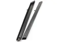 Interior door top strip pair untrimmed. Porsche 911 1975-86 - 911555083477AE, 911555084487AE, 911.555.083.47, 91155508347, 911.555.084.48, 91155508448 - DAB11.2.120, DAB112120