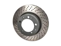 Brake Disc Rotor Front, Crossdrilled. Porsche 944 / 928 - 92835104360, 92835104460, 92835104361, 92835104461 - 928 351 043 60 rd, 928 351 044 60 rd