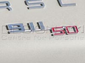 '50 JAHRE 911' Chrome Rear Lid Badge. Porsche 991 2014 - 99155922100