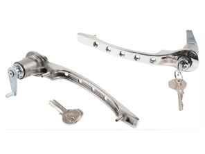Door handle set, Chrome. Porsche 911 1965-67 - 90153106120 - 1687101110
