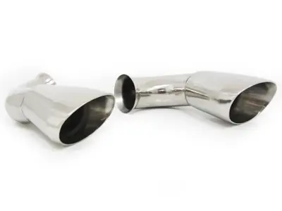 Exhaust muffler bypass Tail Pipes. Porsche 993 Turbo / Turbo S - 93.913S, 93913S, 1620700310, 99311104511, 99311104513, 99311104510, 99311104514, 99311104611, 99311104614, 99311104610, 99311104613 - 93.913S, 1620700310