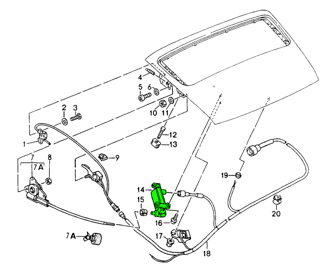 Porsche 964 Rear Spoiler Motor 96462411100 - 96462411100 | Design 911