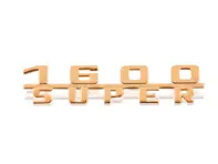 Rear badge '1600 SUPER', Gold. Porsche 356C - 64455931101