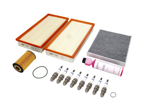 Service maintenance kit for Porsche Cayenne 955  4.5L V8 Turbo  Oil, Air Filters,  Spark plugs, + More - 99917022190, 95511013100, 95581963100, 99610722560, 90012310630, 00004400204