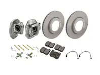 Front brake caliper, disc and brake pad kit. Porsche 944 / 944S 1984-89 - 94435142900, 94435143000, 477405083A, 477405083D, 91135104120, 94435195102, 94435195103, 94435195104, 477698155, 92835194200, 92835195100