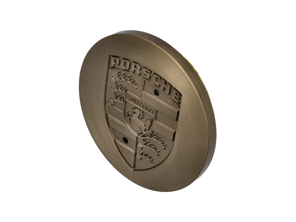 Wheel Cap Platinum-Metallic with embossed Porsche Crest - 477601051G, 477601051D