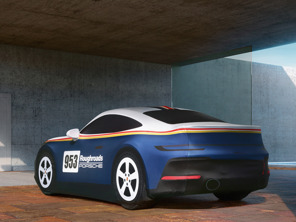 Indoor car cover Rally Design cover. Porsche 992 Dakar - 99204401209