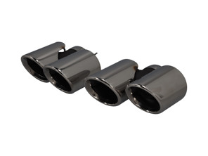DesignTek Exhaust tail pipes in Chrome for Porsche 991.1 3.4L - 992251187Q, 992251187AJ, 992251187AA, 992251188Q, 992251188AJ, 992251188AA, 992251187M, 992251187BA, 992251188M, 992251188BA, 992251188R, 992251187C, 992251187AS, 992251187AE, 992251188C, 992251188AS, 992251188AE, 992251187J, 992251187AT, 992251187AF, 992251188J, 992251188AT, 992251188AF