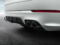 Sports exhaust tail pipes, in Black. Porsche 9YA Cayenne E-Hybrid - 9Y0044200E