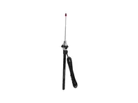 Antenna, Hirschmann style, chrome with red knob. Porsche 356 / 911 / 914 / 924 / 944 / 964 - 64464500100 - 8300900200