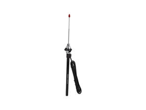 Antenna, Hirschmann style, chrome with red knob. Porsche 356 / 911 / 914 / 924 / 944 / 964 - 64464500100 - 8300900200