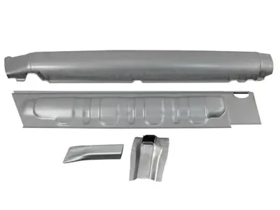 Door Sill Inner & Outer Panels with Jack Panels Kit. Porsche 911 1966-08/73 - 91150112403, 91150112303, 591077, 591078, 1682500270, 1682500280, 91150340204, 90150115122GRV, 90150115321GRV