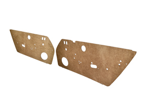Interior door panels cardboard replacement. Porsche 911 1974-89 / 964 - 91155503128, 91155503228, 91155503131, 91155503231, 91155503187, 91155503287 - 1689814810, EQ855300, 1689808110
