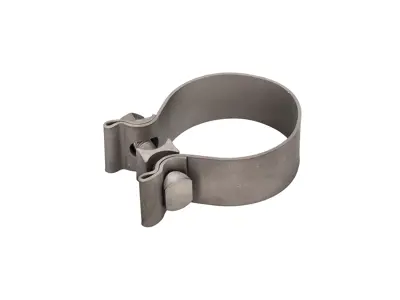 Exhaust Catalyst in Titanium to silencer clamp Porsche 997 GT2 / 997.2 / 991.1 / 991.2 Turbo - 99711123080, 99711123081