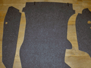 Trunk Carpet Set. Porsche 912 1965-68